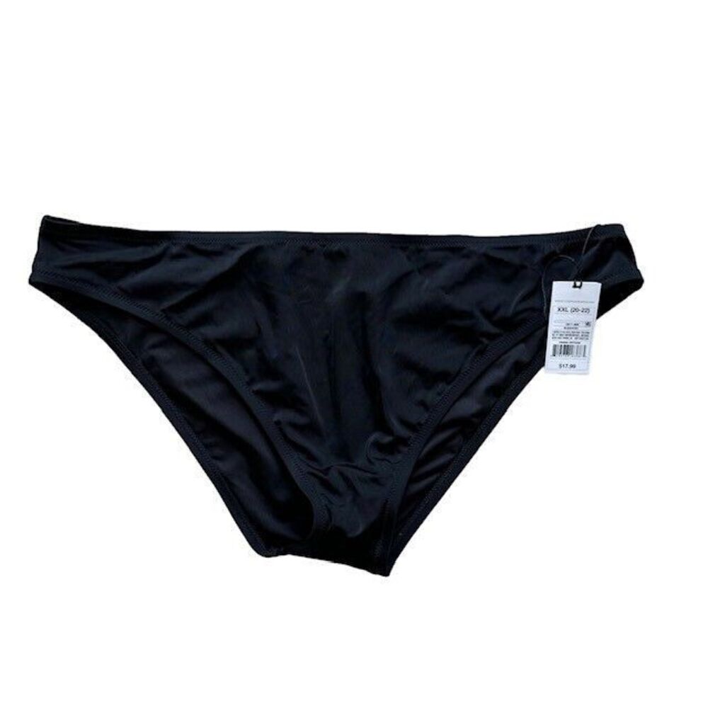 NWT! XXL 18/20‎ Shade & Shore Black Swim Bottoms